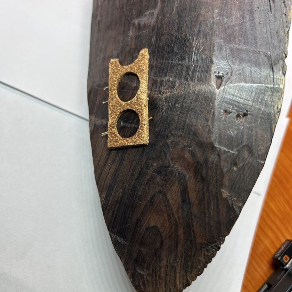 African Wall Tribal Ebony Face Carving / Wall Decor. Hand Carved - Picture 4 of 13